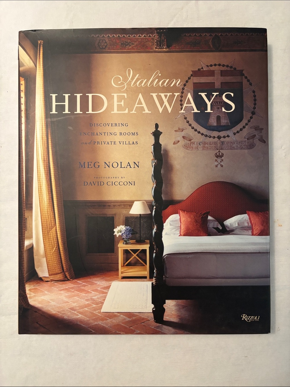 Rizzoli Italian Hideaways Coffee Table Book - Red & Gold Tones